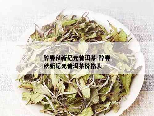 醉春秋新纪元普洱茶-醉春秋新纪元普洱茶价格表