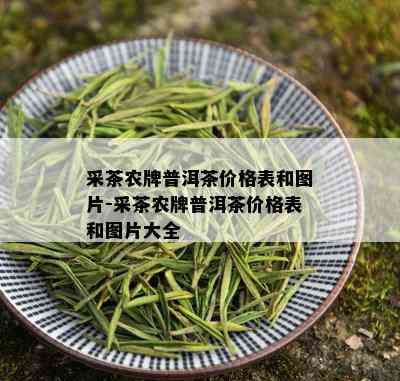 采茶农牌普洱茶价格表和图片-采茶农牌普洱茶价格表和图片大全