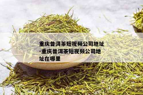 重庆普洱茶短视频公司地址-重庆普洱茶短视频公司地址在哪里