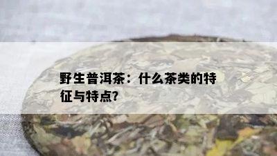 野生普洱茶：什么茶类的特征与特点？