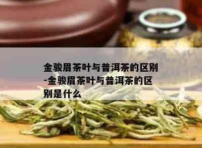 金骏眉茶叶与普洱茶的区别-金骏眉茶叶与普洱茶的区别是什么