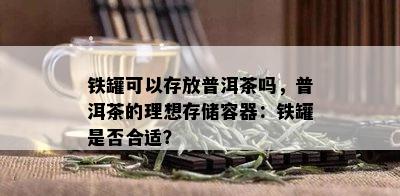 铁罐可以存放普洱茶吗，普洱茶的理想存储容器：铁罐是否合适？