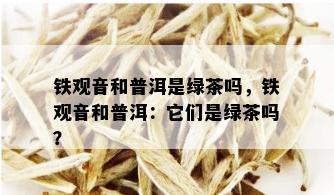 铁观音和普洱是绿茶吗，铁观音和普洱：它们是绿茶吗？