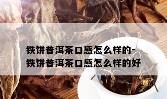 铁饼普洱茶口感怎么样的-铁饼普洱茶口感怎么样的好