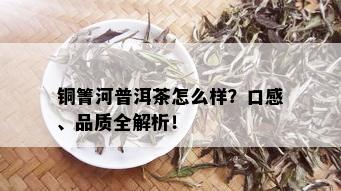 铜箐河普洱茶怎么样？口感、品质全解析！