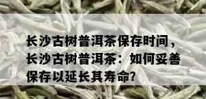 长沙古树普洱茶保存时间，长沙古树普洱茶：如何妥善保存以延长其寿命？