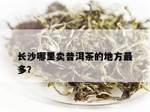 长沙哪里卖普洱茶的地方最多？