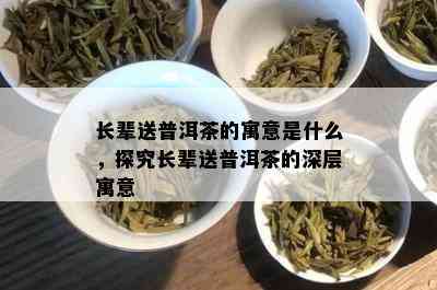 长辈送普洱茶的寓意是什么，探究长辈送普洱茶的深层寓意