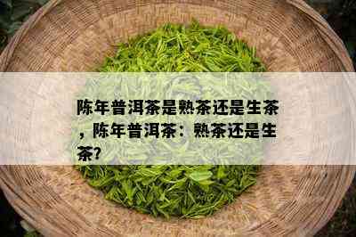 陈年普洱茶是熟茶还是生茶，陈年普洱茶：熟茶还是生茶？