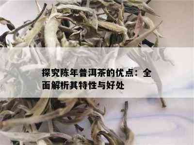 探究陈年普洱茶的优点：全面解析其特性与好处