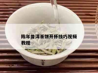 陈年普洱茶饼开杯技巧视频教程