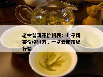 老树普洱茶价格表：七子饼茶价格过万，一览云南市场行情