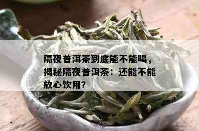 隔夜普洱茶到底能不能喝，揭秘隔夜普洱茶：还能不能放心饮用？