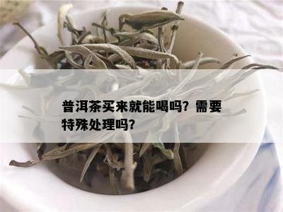 普洱茶买来就能喝吗？需要特殊处理吗？