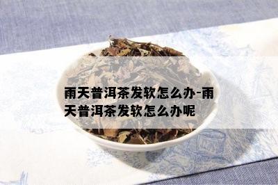 雨天普洱茶发软怎么办-雨天普洱茶发软怎么办呢