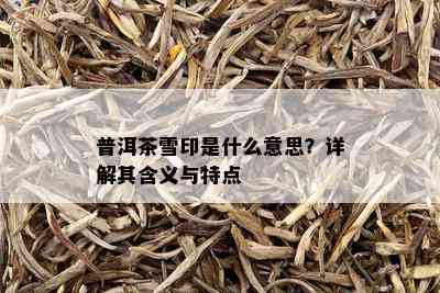 普洱茶雪印是什么意思？详解其含义与特点