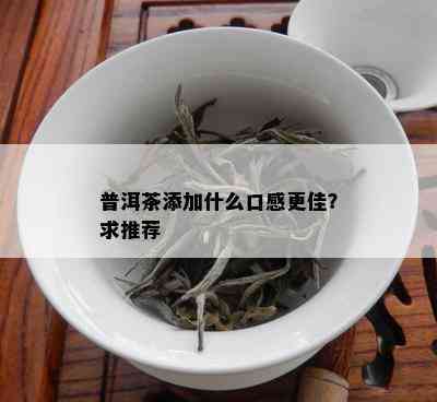 普洱茶添加什么口感更佳？求推荐