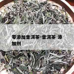 零添加普洱茶-普洱茶 添加剂