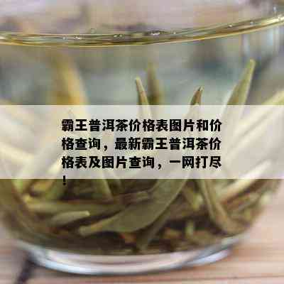 霸王普洱茶价格表图片和价格查询，最新霸王普洱茶价格表及图片查询，一网打尽！