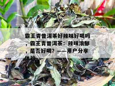 霸王青普洱茶好辣味好喝吗，霸王青普洱茶：辣味浓郁，是否好喝？——用户分享体验