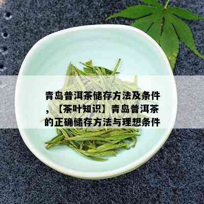 青岛普洱茶储存方法及条件，【茶叶知识】青岛普洱茶的正确储存方法与理想条件