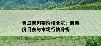 青岛普洱茶价格全览：最新价目表与市场行情分析