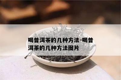 喝普洱茶的几种方法-喝普洱茶的几种方法图片