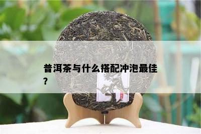 普洱茶与什么搭配冲泡更佳？