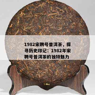 1982宋聘号普洱茶，探寻历史印记：1982年宋聘号普洱茶的独特魅力