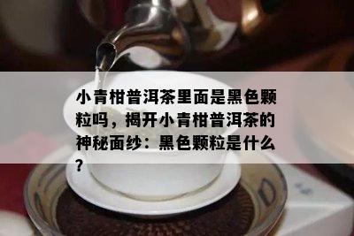 小青柑普洱茶里面是黑色颗粒吗，揭开小青柑普洱茶的神秘面纱：黑色颗粒是什么？