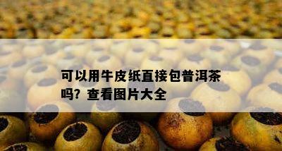 可以用牛皮纸直接包普洱茶吗？查看图片大全