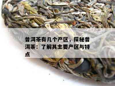 普洱茶有几个产区，探秘普洱茶：了解其主要产区与特点