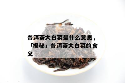 普洱茶大白菜是什么意思，「揭秘」普洱茶大白菜的含义