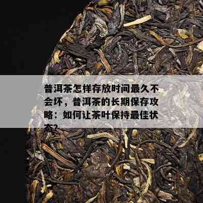 普洱茶怎样存放时间最久不会坏，普洱茶的长期保存攻略：怎样让茶叶保持更佳状态？