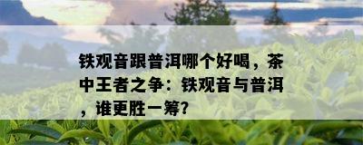 铁观音跟普洱哪个好喝，茶中王者之争：铁观音与普洱，谁更胜一筹？