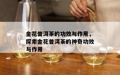 金花普洱茶的功效与作用，探索金花普洱茶的神奇功效与作用