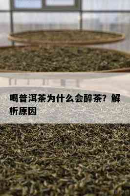 喝普洱茶为什么会醉茶？解析原因