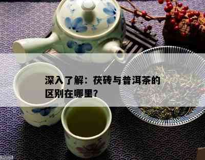 深入了解：茯砖与普洱茶的区别在哪里？