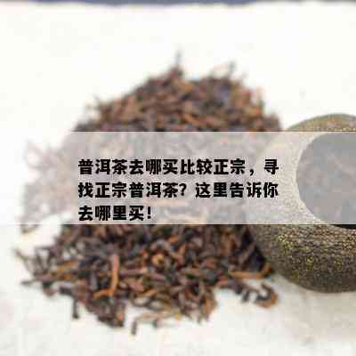 普洱茶去哪买比较正宗，寻找正宗普洱茶？这里告诉你去哪里买！