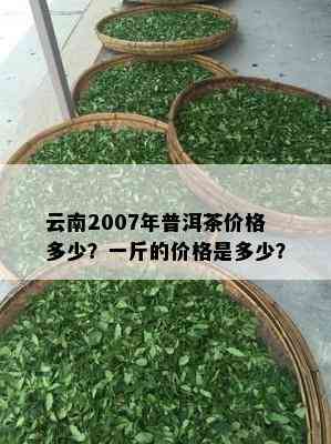 云南2007年普洱茶价格多少？一斤的价格是多少？