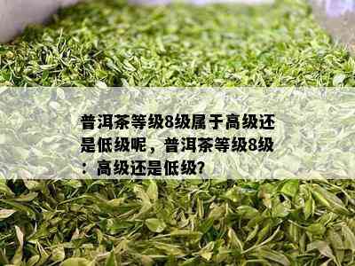 普洱茶等级8级属于高级还是低级呢，普洱茶等级8级：高级还是低级？