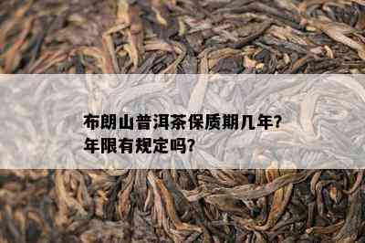 布朗山普洱茶保质期几年？年限有规定吗？