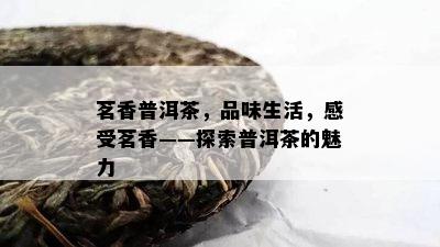 茗香普洱茶，品味生活，感受茗香——探索普洱茶的魅力