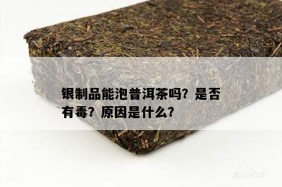 银制品能泡普洱茶吗？是不是有？起因是什么？