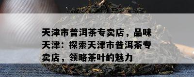 天津市普洱茶专卖店，品味天津：探索天津市普洱茶专卖店，领略茶叶的魅力