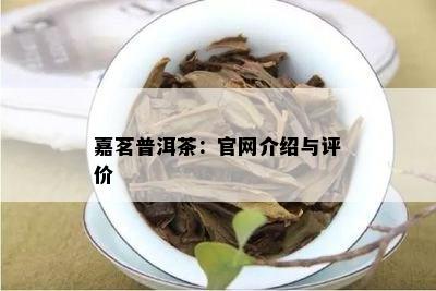 嘉茗普洱茶：官网介绍与评价