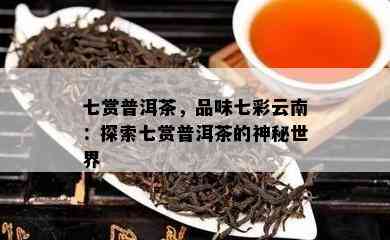 七赏普洱茶，品味七彩云南：探索七赏普洱茶的神秘世界