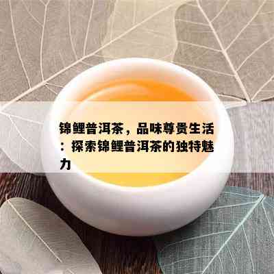 锦鲤普洱茶，品味尊贵生活：探索锦鲤普洱茶的特别魅力