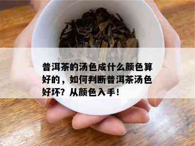 普洱茶的汤色成什么颜色算好的，怎样判断普洱茶汤色好坏？从颜色入手！