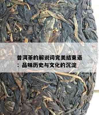 普洱茶的解说词完美结束语：品味历史与文化的沉淀